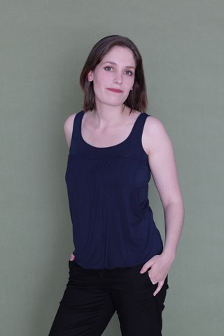 Marion main top bleu